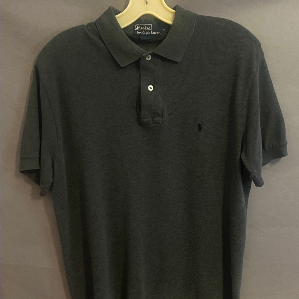 Polo by Ralph Lauren Men's Dark Gray Polo Shirt
